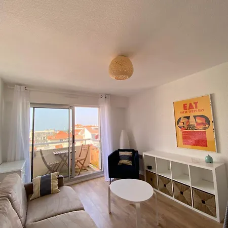 Studio 2 Pers,Balcon Vue Sur L Ocean ,Coeur De Biarritz,Halles *