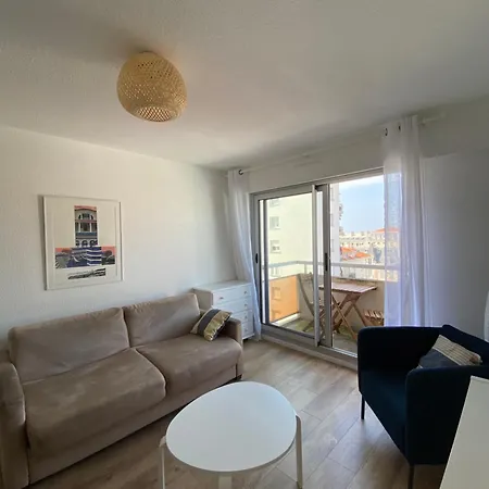 Studio 2 Pers,Balcon Vue Sur L Ocean ,Coeur De Biarritz,Halles