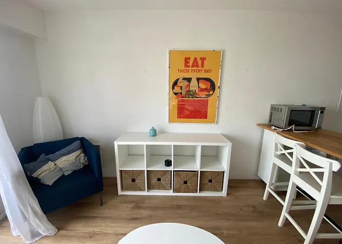 Studio 2 Pers,Balcon Vue Sur L Ocean ,Coeur De Biarritz,Halles